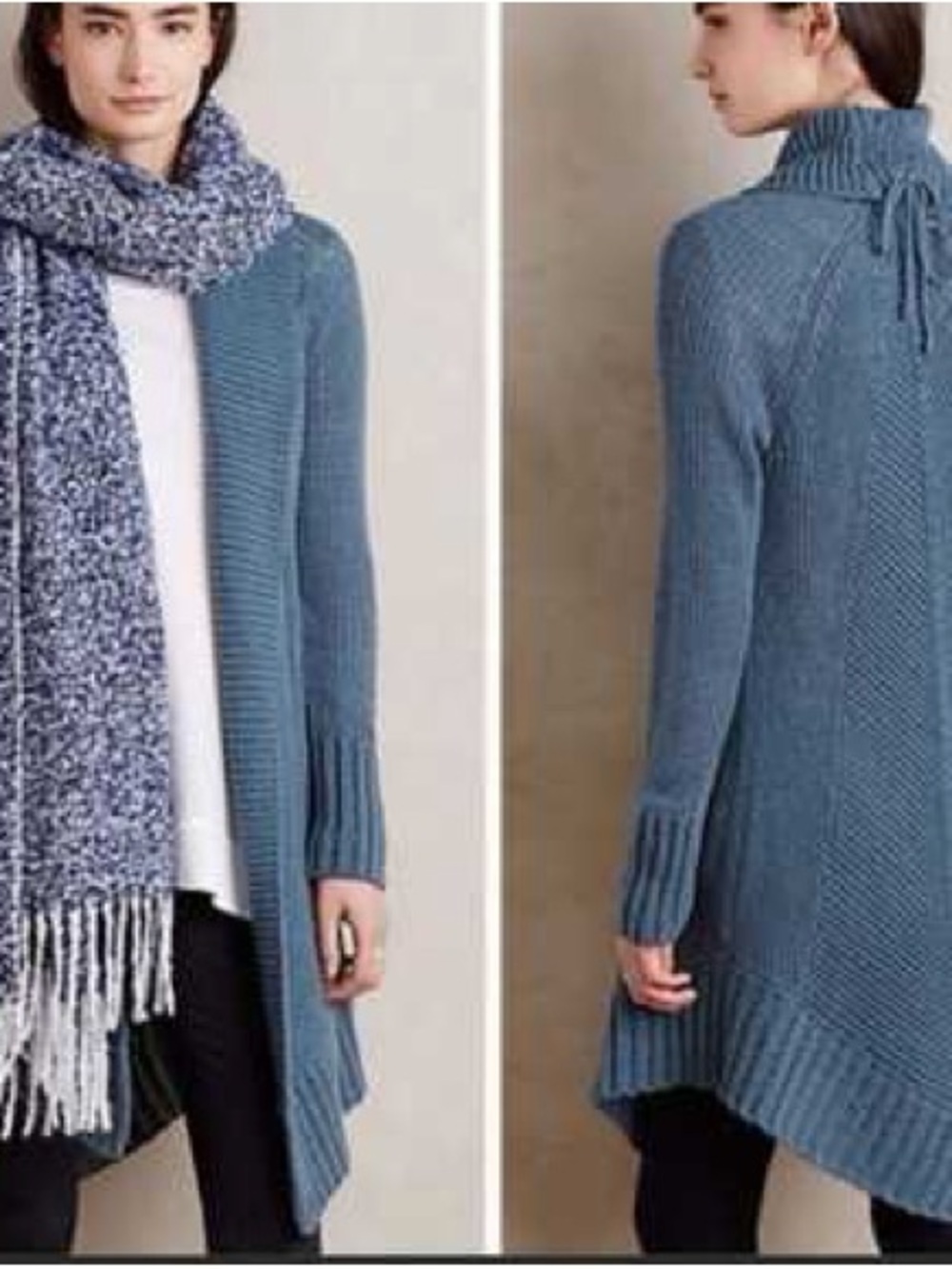 Anthropologie Angel of the North Fidus Cardigan Gray Size Large